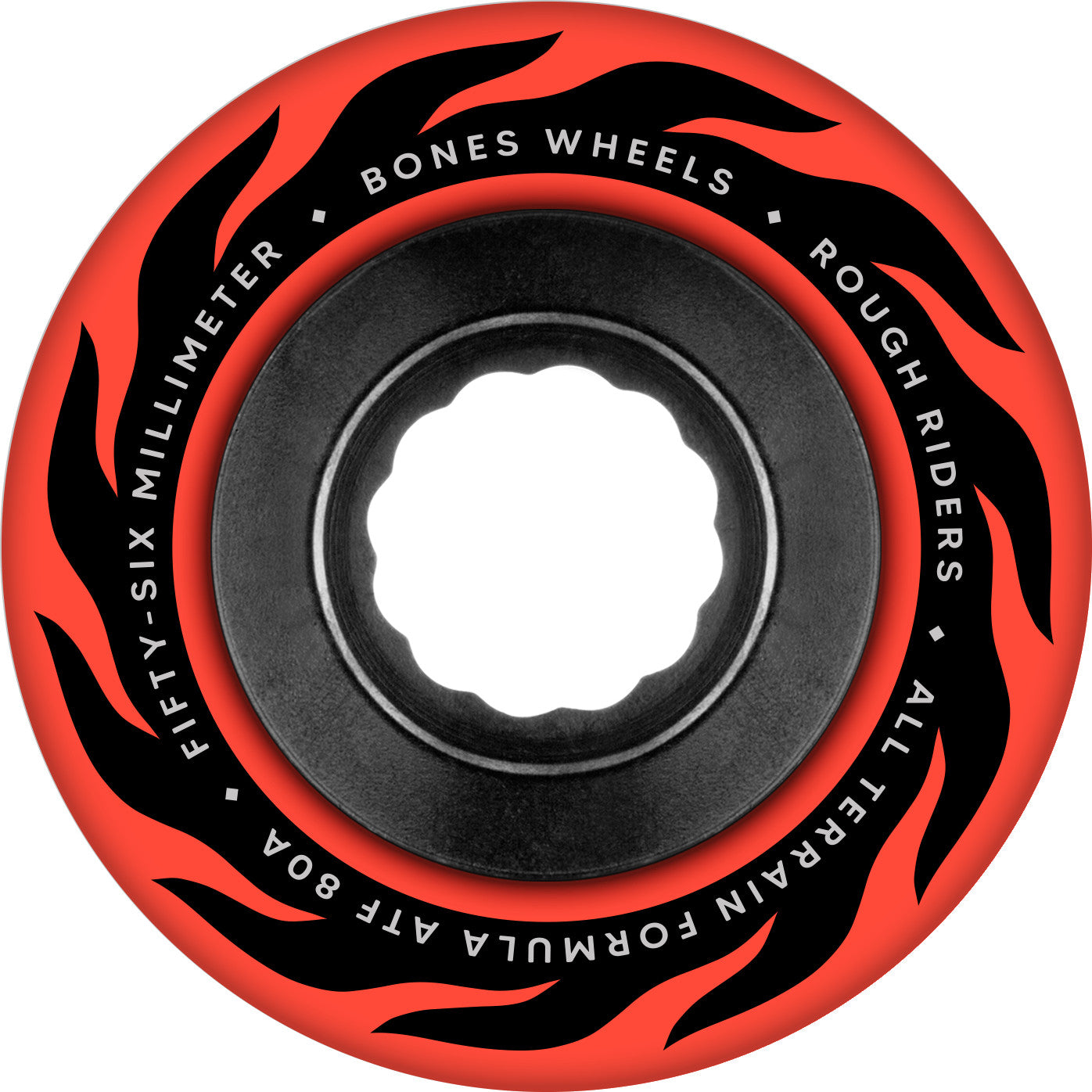 Bones ATF Rough Riders Eternal Flame 80a 56mm Red Cruiser Wheels