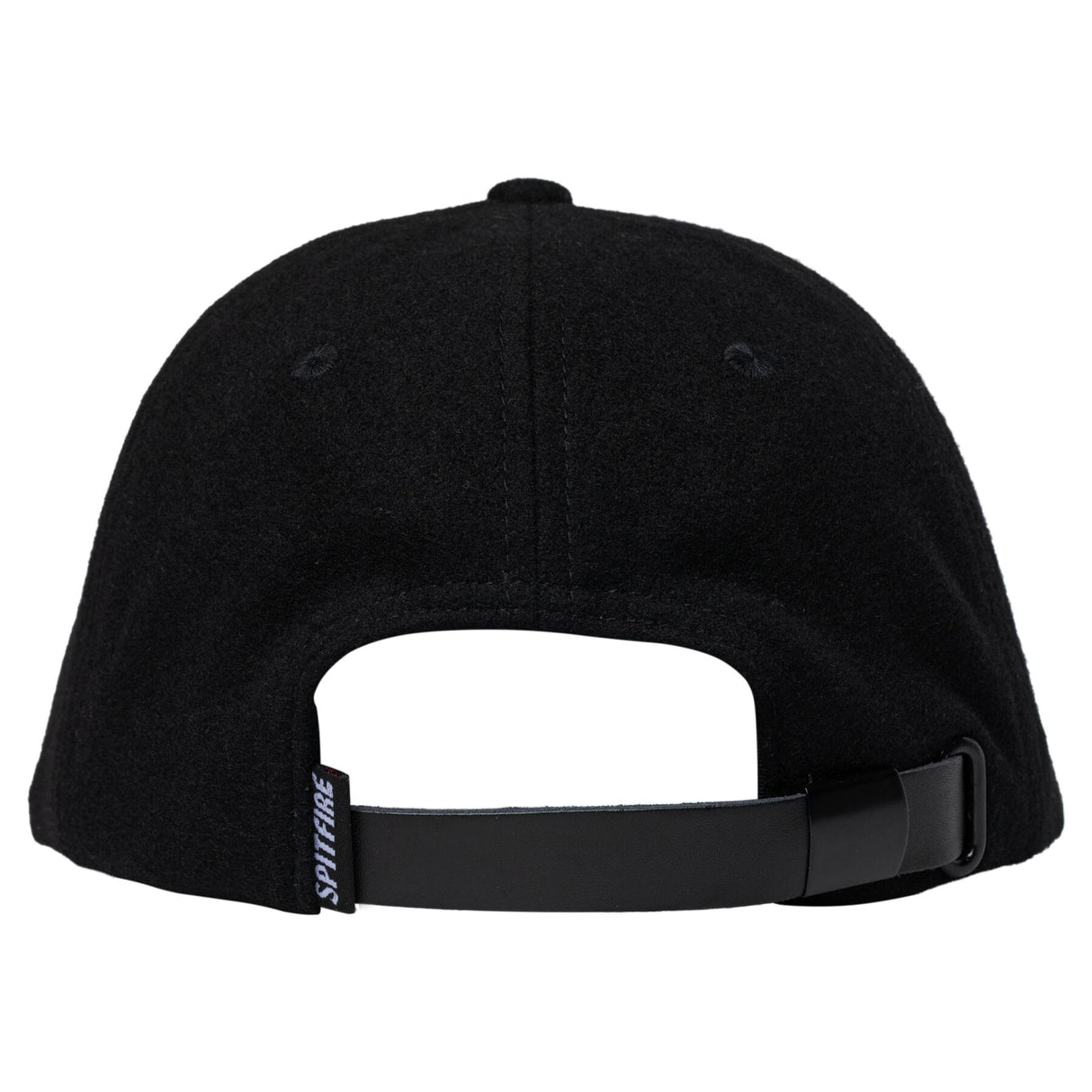 Spitfire Team Bighead Flame Script Black Strapback Hat