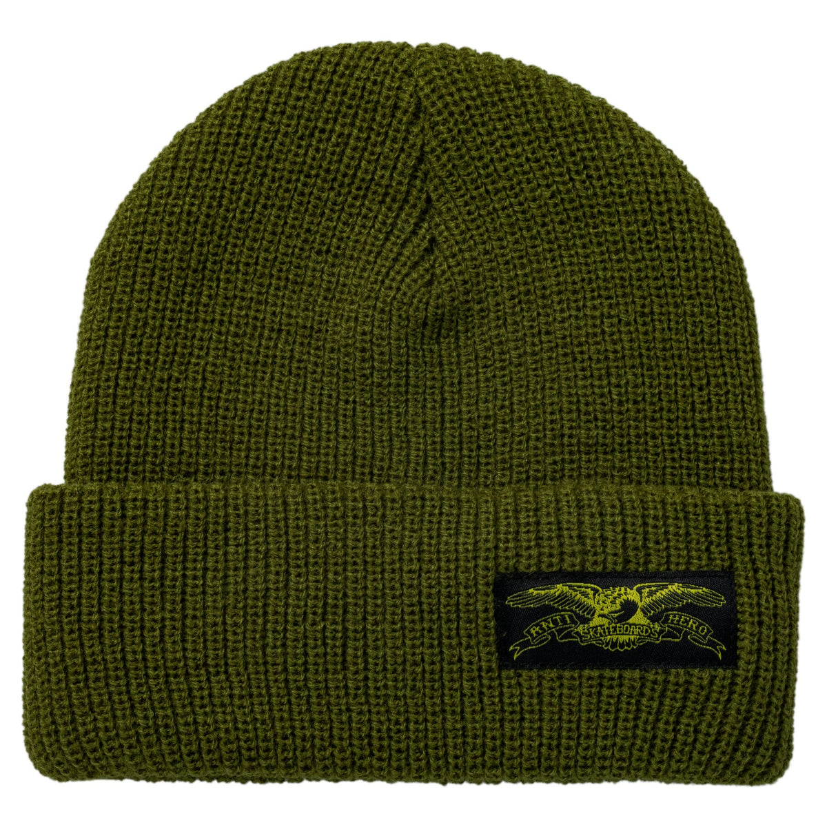 Anti-Hero Stock Eagle Label Olive Cuff Beanie