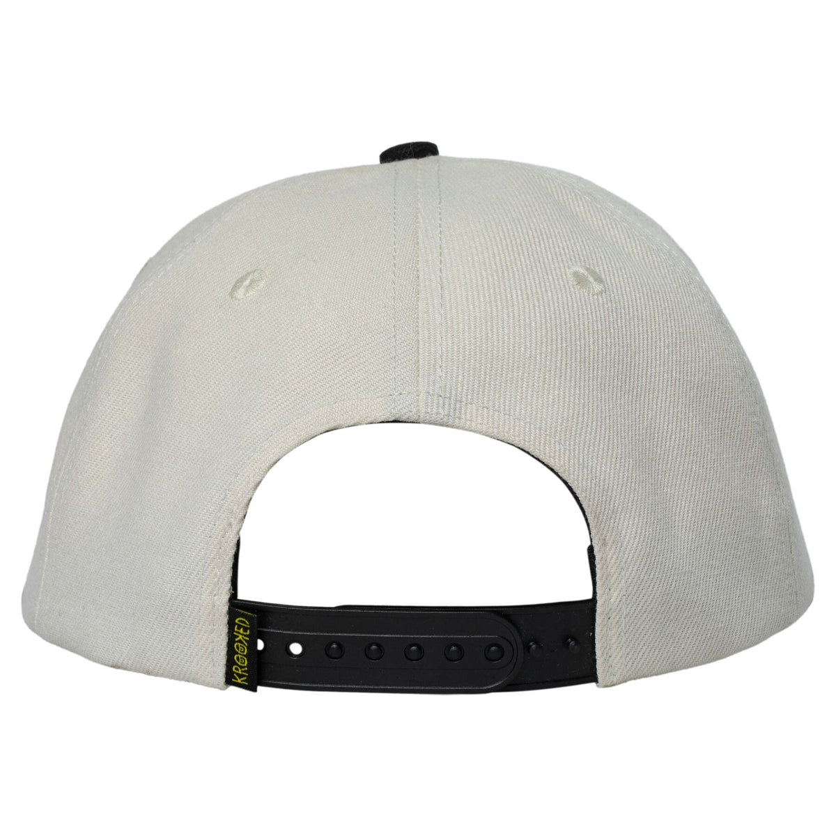 Krooked Skulls Off White/Black Snapback Hat