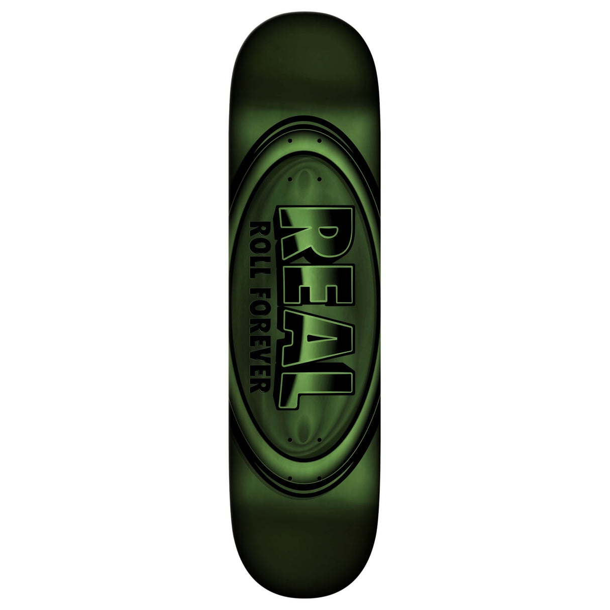 Real DBX Team Oval 8.5" Full Green Skateboard Deck