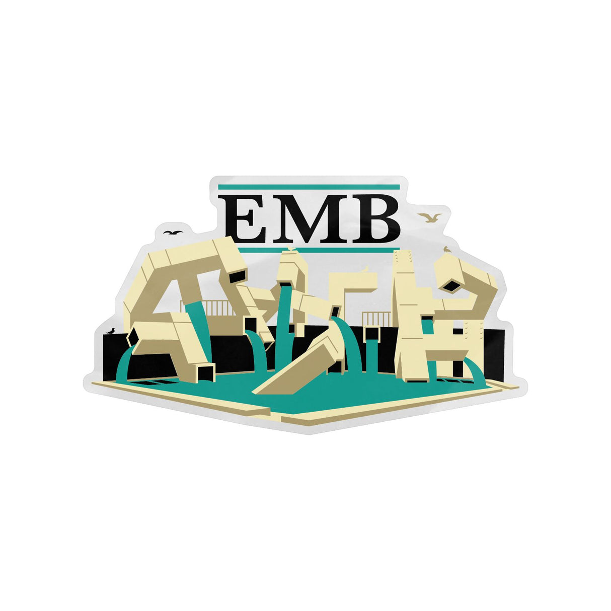 Real Emb MD Sticker