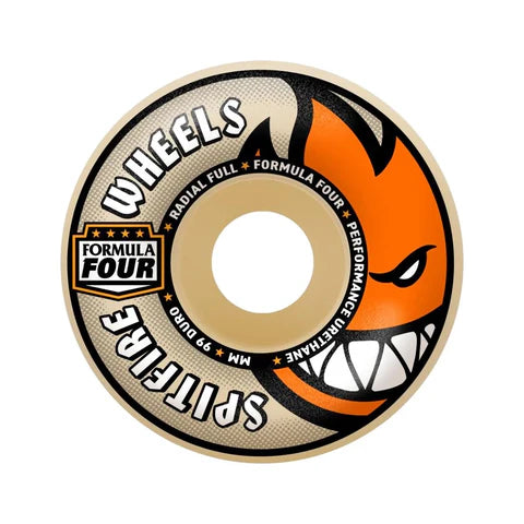 Spitfire F4 99 Radial Full 58 Natural 58mm Skateboard Wheels