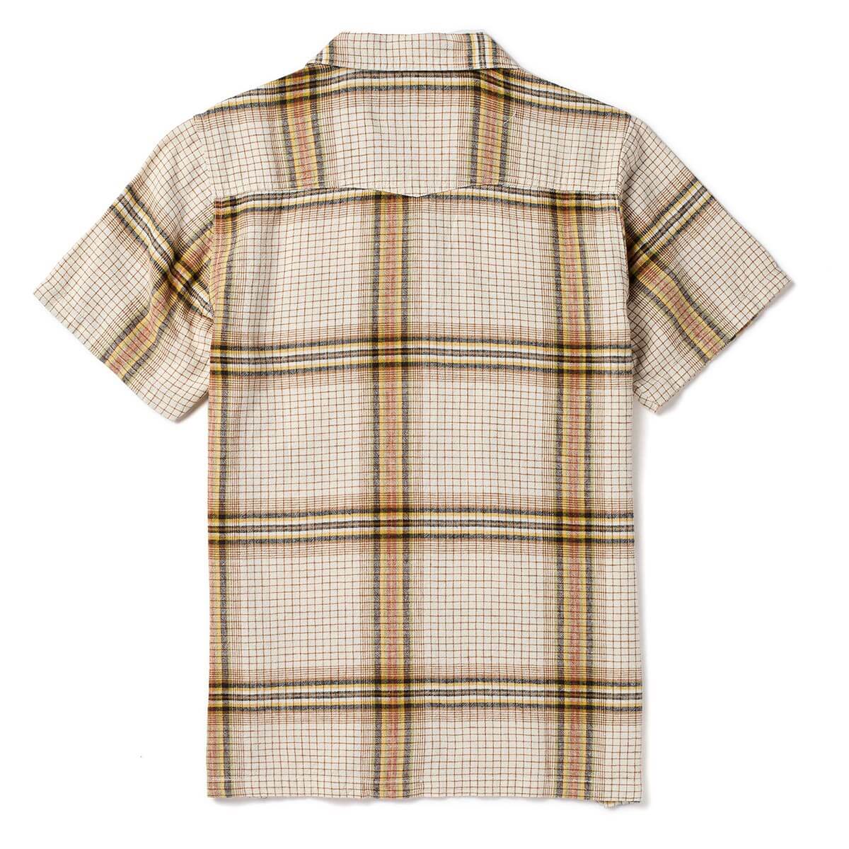 Seager Whippersnapper White Wash Grid Plaid S/s Button Up Shirt