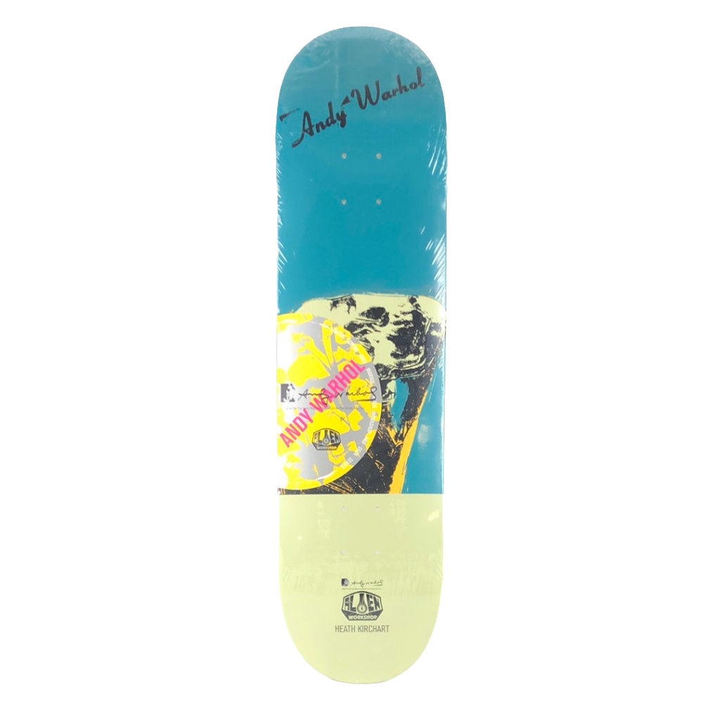 Alien Workshop Heath Kirchart Andy Warhol Blue Green Size 8.25" Skateboard Deck