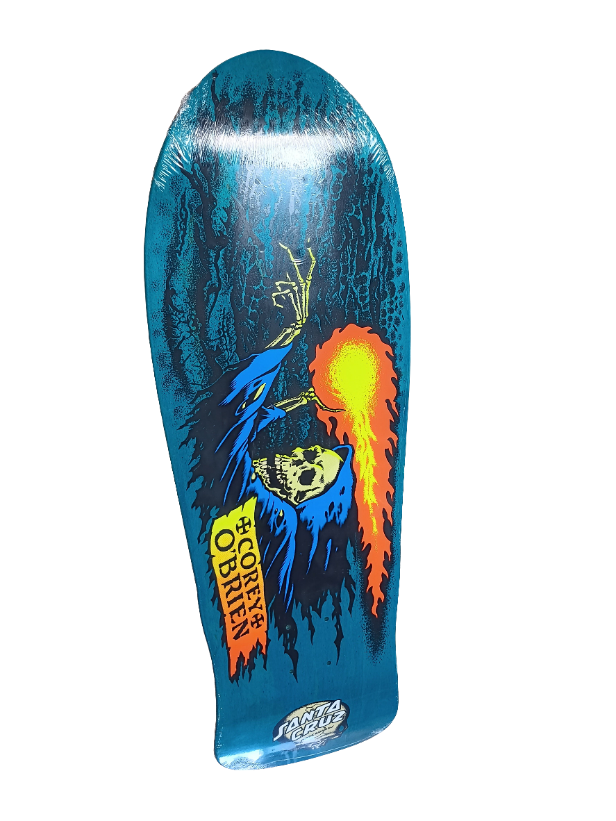Santa Cruz Corey O'Brien Reaper Blue Stain Reissue Size 9.85 Skateboard Deck