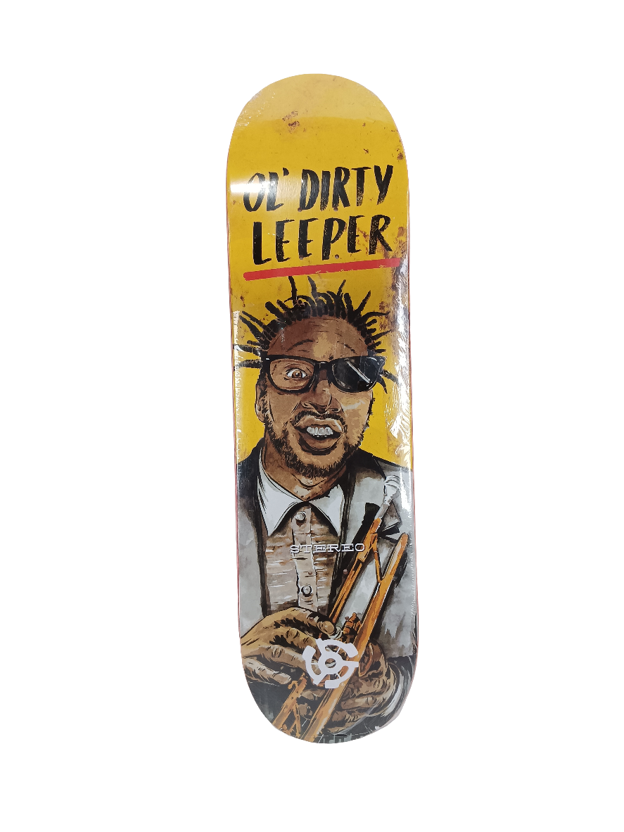 Stereo Kyle Leeper Ol' Dirty Leeper Yellow Red Brown Size 8.3 Vintage NOS Deck