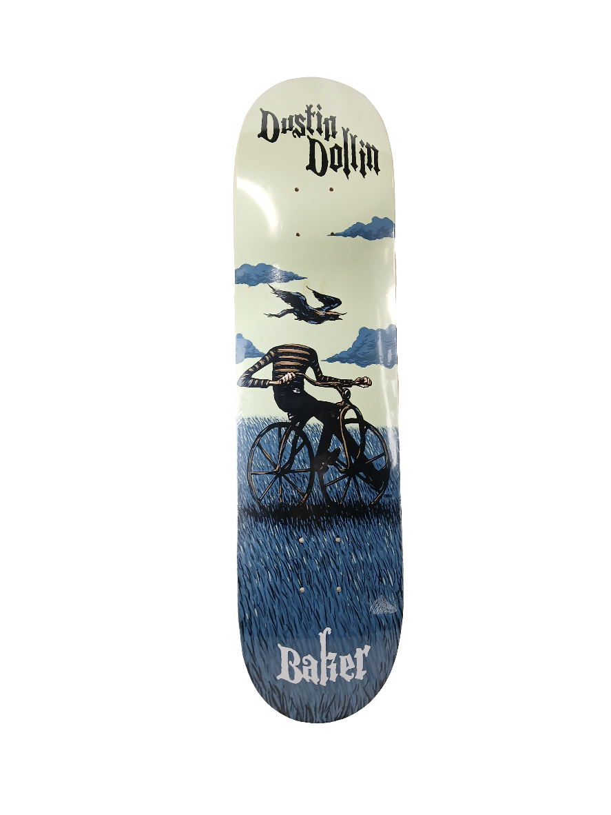 Baker Dustin Dollin Artsy Fartsy Series Blue White Black Size 7.75" Vintage NOS Deck