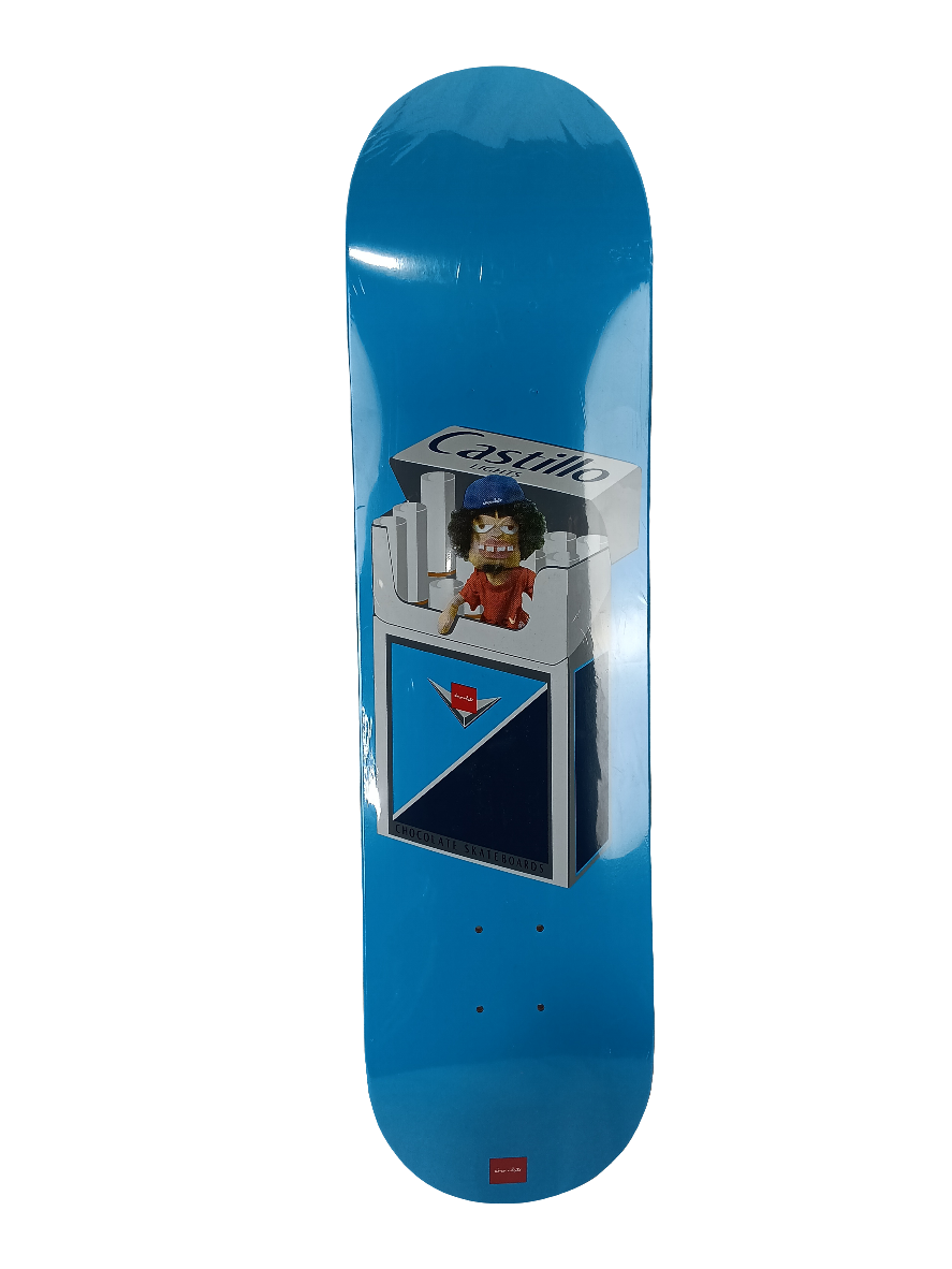 Chocolate Daniel Castillo Cigarette Pack Graphic Blue Size 7.75" Skateboard Deck