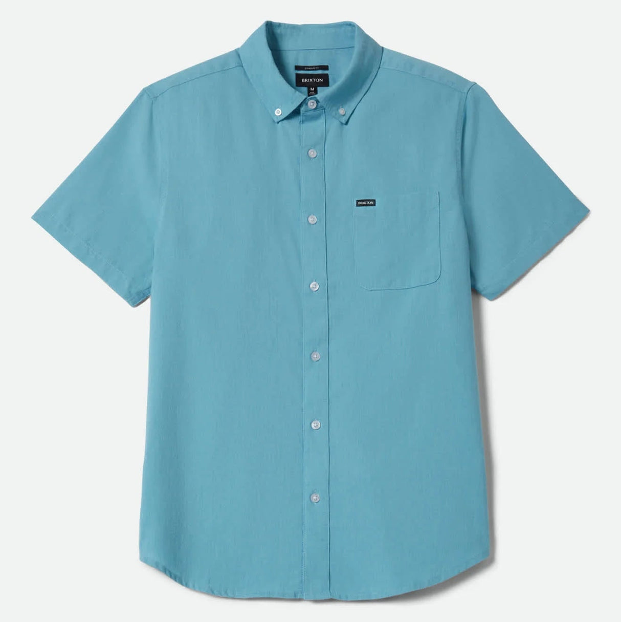 Brixton Sanford Oxford Blue Aura S/s Woven Shirt