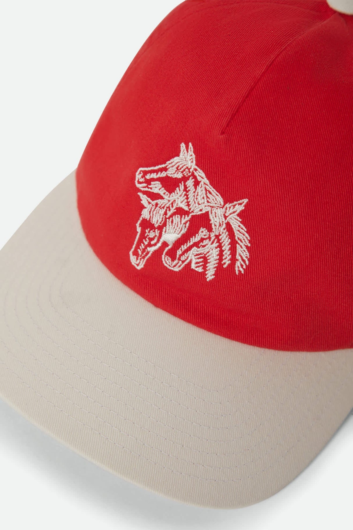 Brixton Round Up LP Washed Adrenaline Rush WhiteCap Snapback Hat