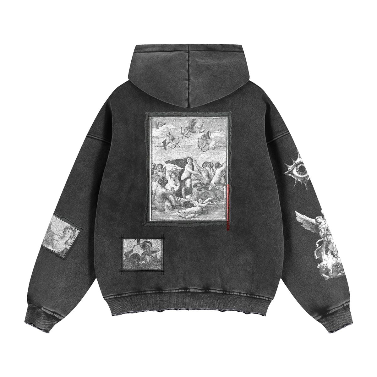 Primitive Century Heavyweight Black Hooded Sweatshirt