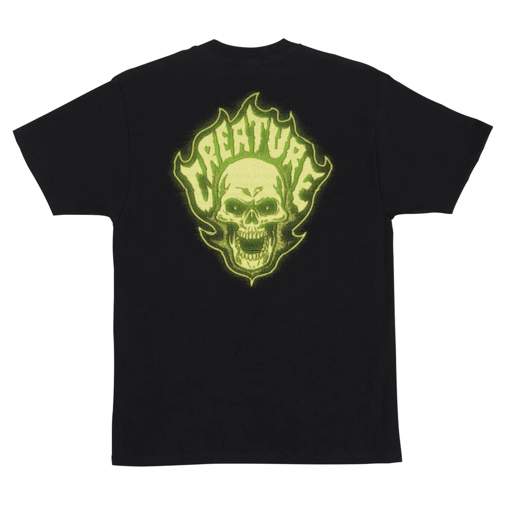 Creature Bonehead Glitch Black Heavyweight S/s Shirt