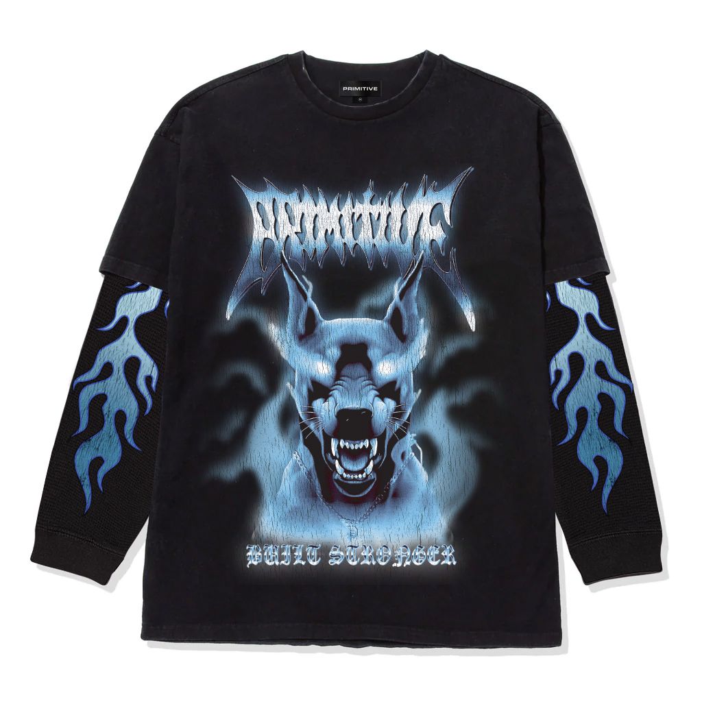 Primitive Defender Heavyweight Black Twofer Long Sleeve T-Shirt