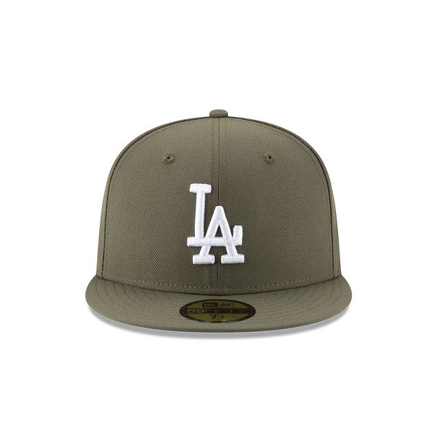 New Era Los Angeles Dodgers Basic Olive 59Fifty Fitted Hat