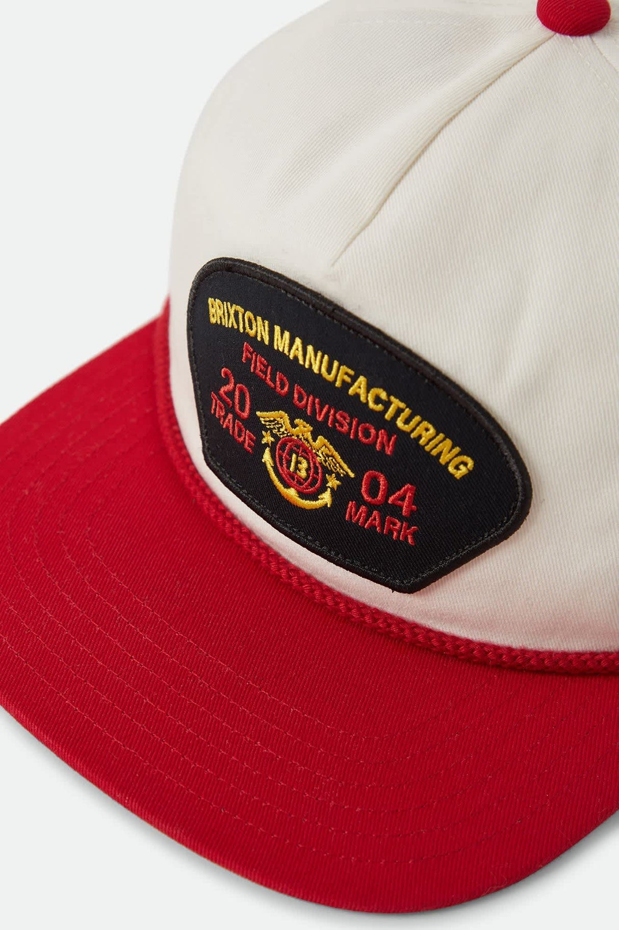 Brixton Division OFF White/RED NP MP Snapback Hat