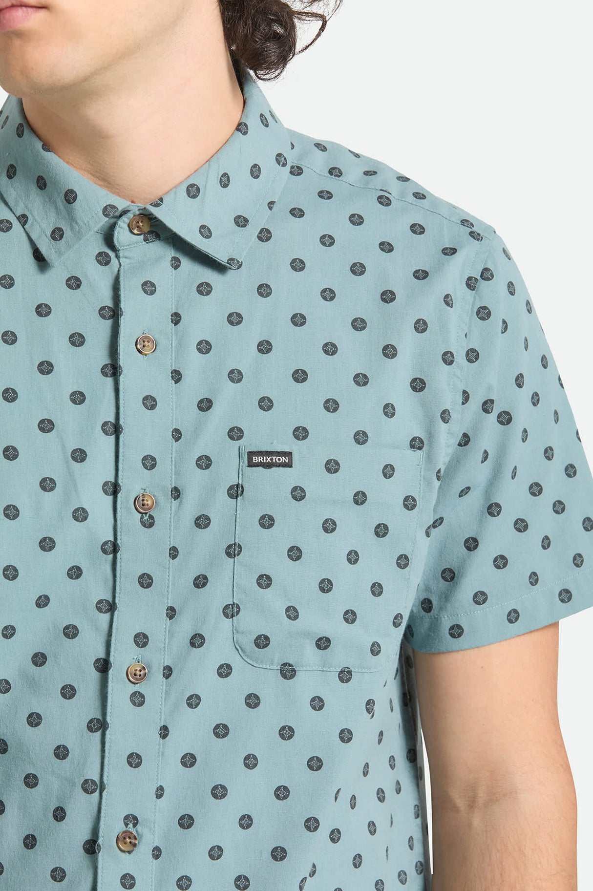 Brixton Charter Print Micro Street Tile S/s Woven Shirt
