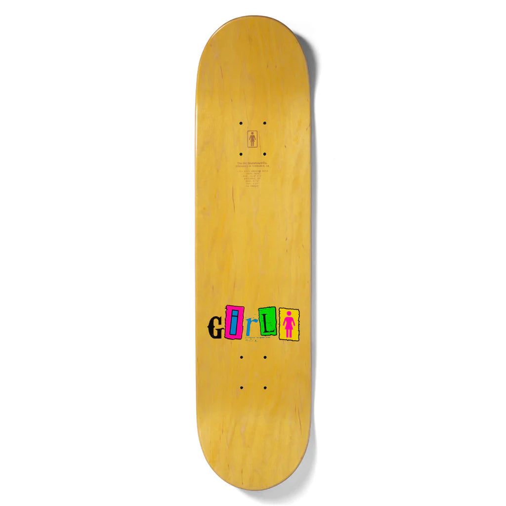 Girl Geering Out To Lunch 8.5" Skateboard Deck