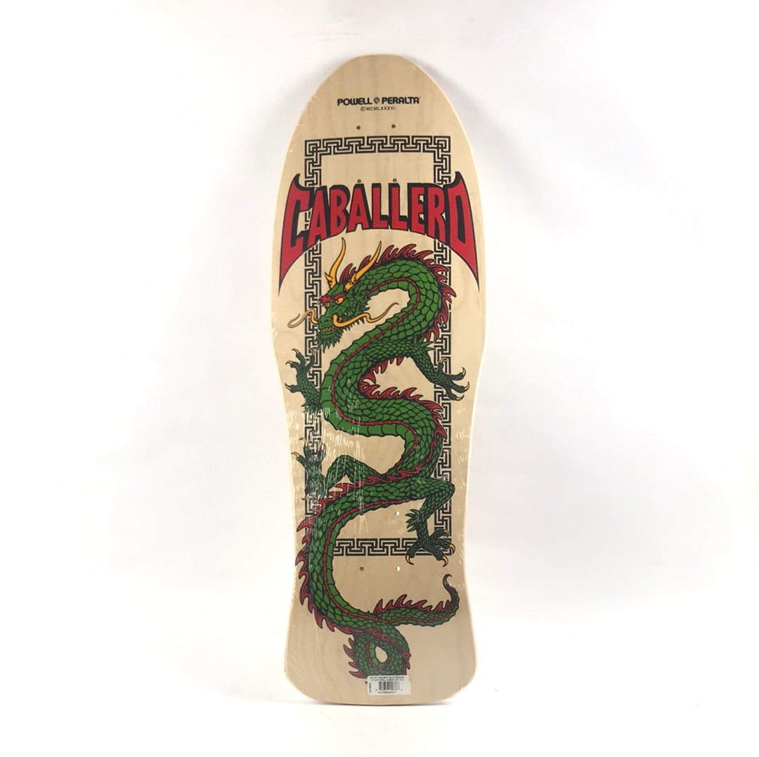 Powell Steve Caballero Dragon Woodgrain/Green 10" Skateboard Deck dp