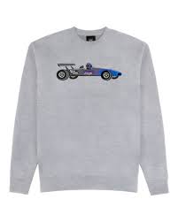 Thrasher Racecar Grey Crewneck Sweatshirt