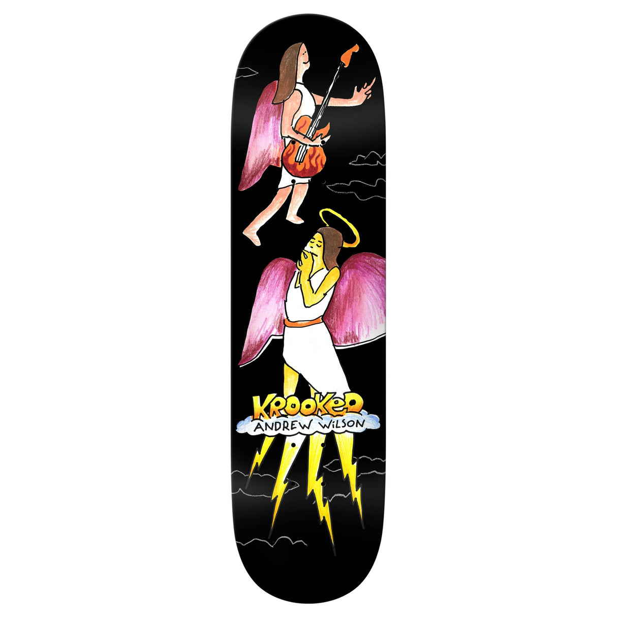 Krooked Andrew Wilson Angel 8.25" True Fit Skateboard Deck