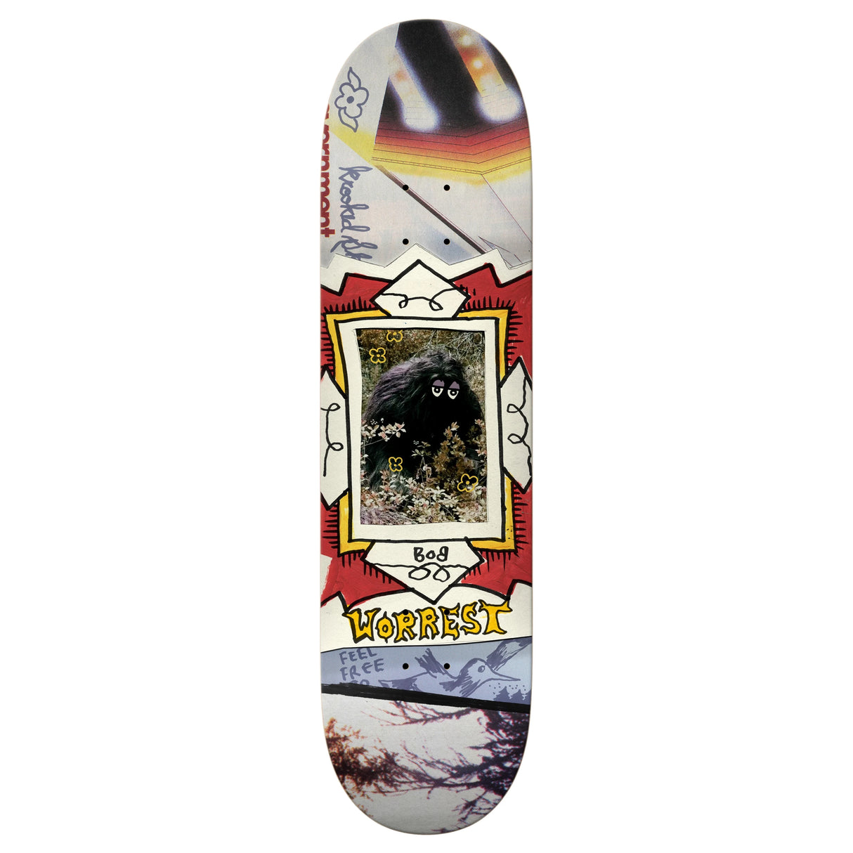 Krooked Bobby Worrest Big Foot 8.75" Twin Tail Skateboard Deck
