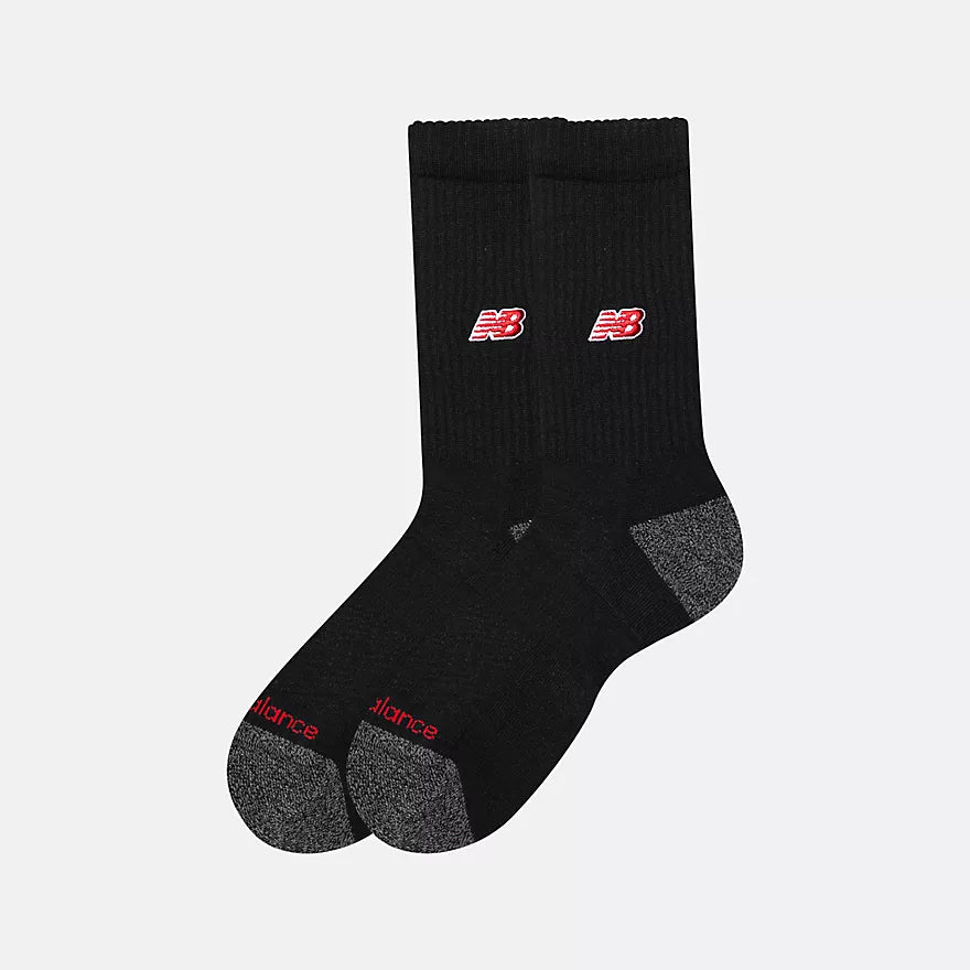New Balance Active NB Premium Crew Black 2 Pack Socks