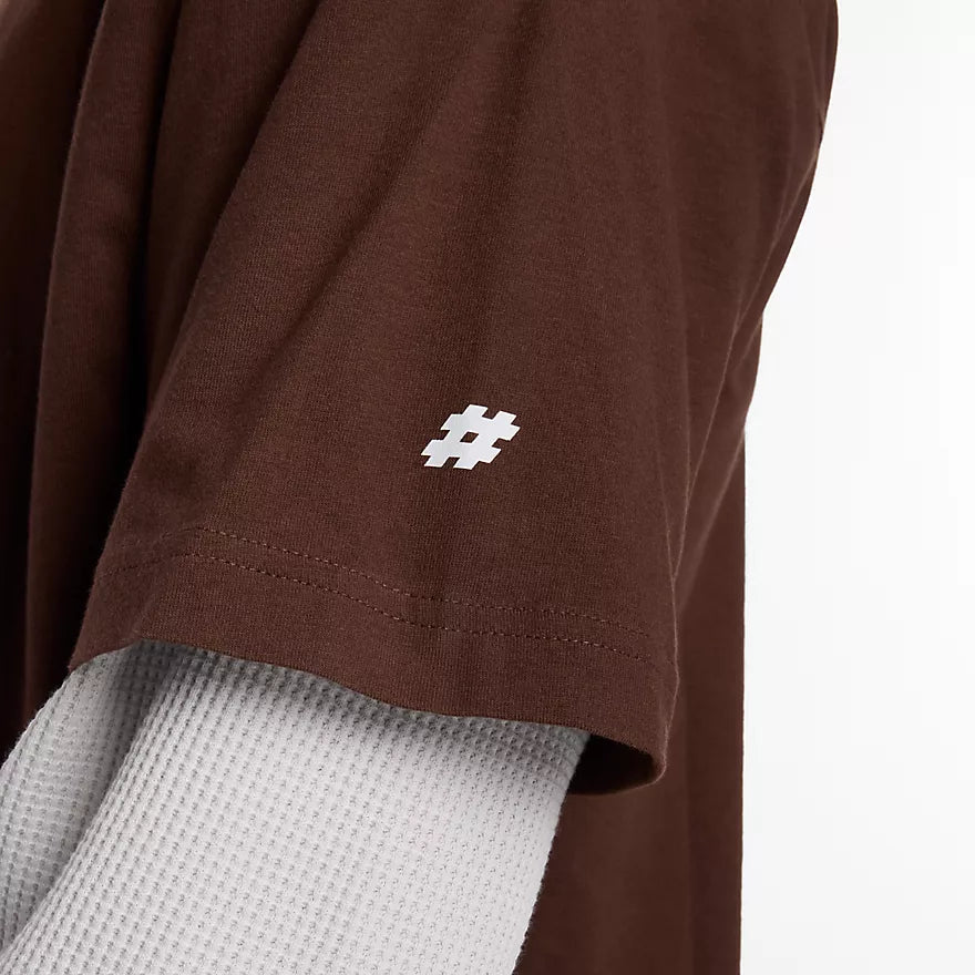 New Balance Numeric Stacked Graphic Pumpernickel S/s Shirt
