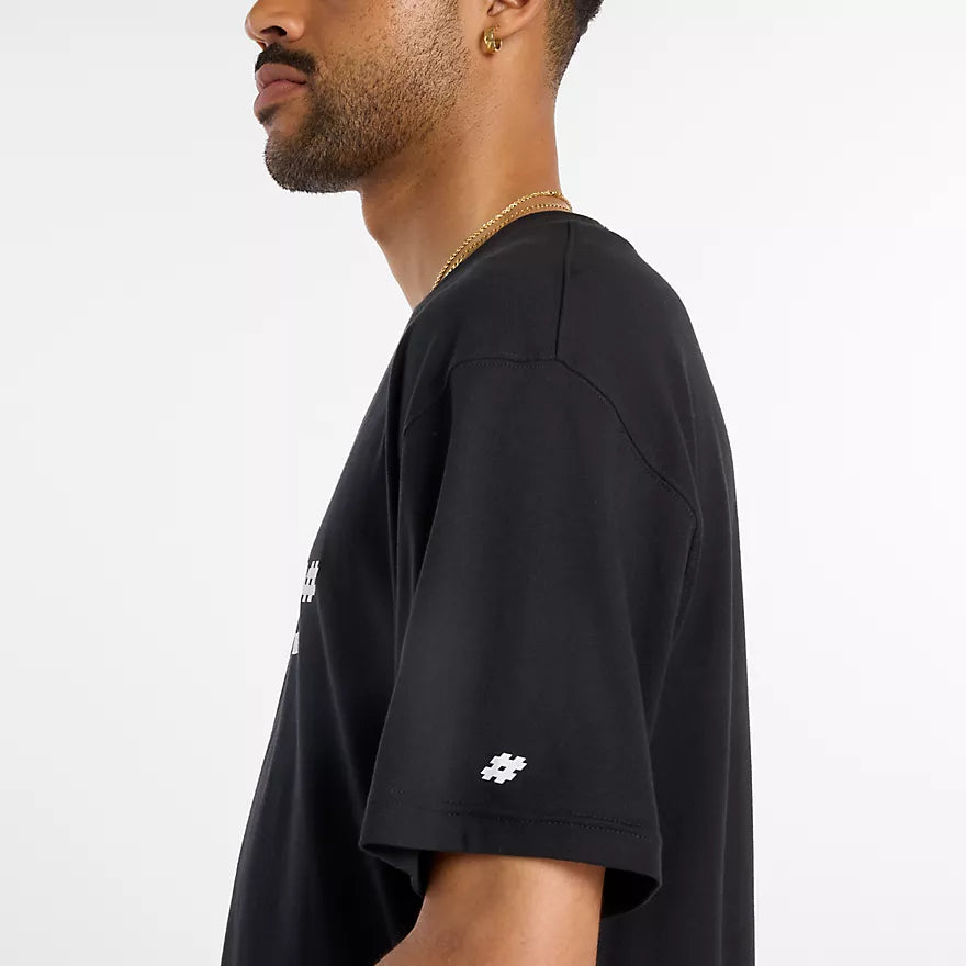 New Balance Numeric Stacked Graphic Black S/s Shirt