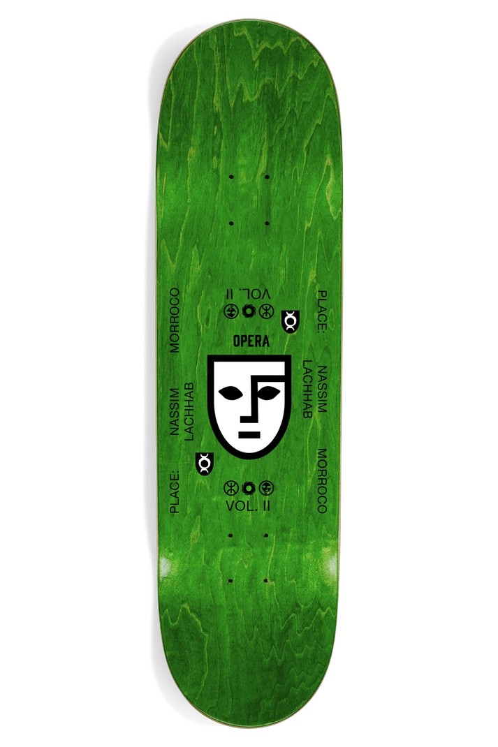 Opera Nassim Crypto Holographic Oil Slick Skateboard Deck