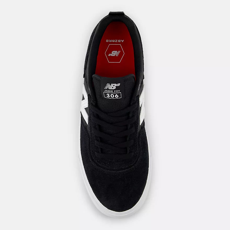 New Balance Numeric 306 Jamie Foy Black/White II Shoes (NM306BLJ)