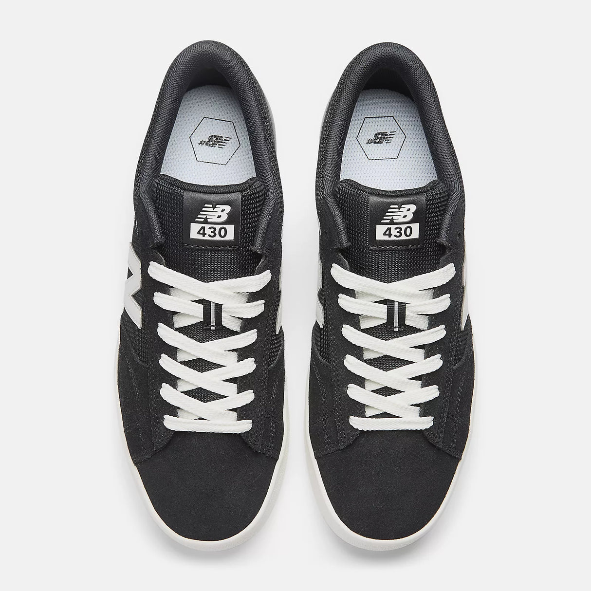 New Balance Numeric 430 Black/White Shoes (NM430BWH)