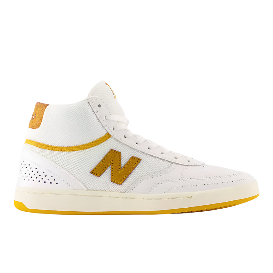 New Balance Numeric 440 High White Yellow Shoes LA Skate Co