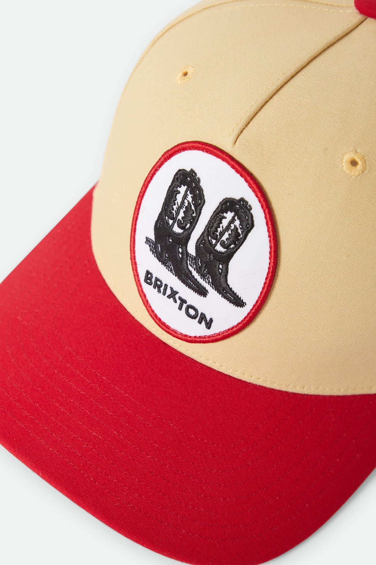 Brixton TWO Boots C Celestial Yellow/RED NP MP Snapback Hat