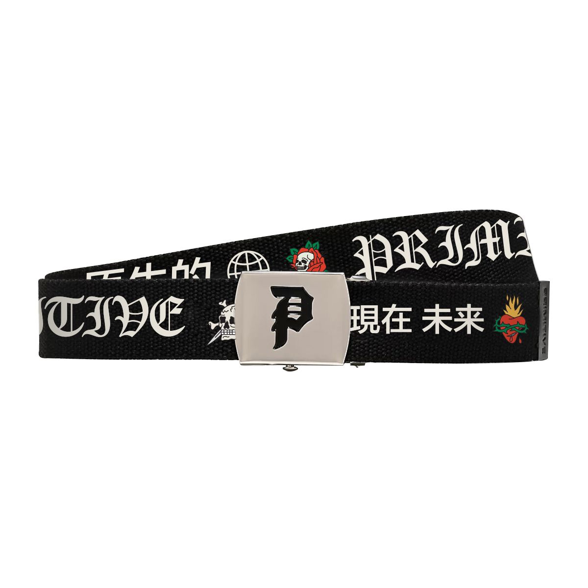 Primitive Outsider Black Web Belt