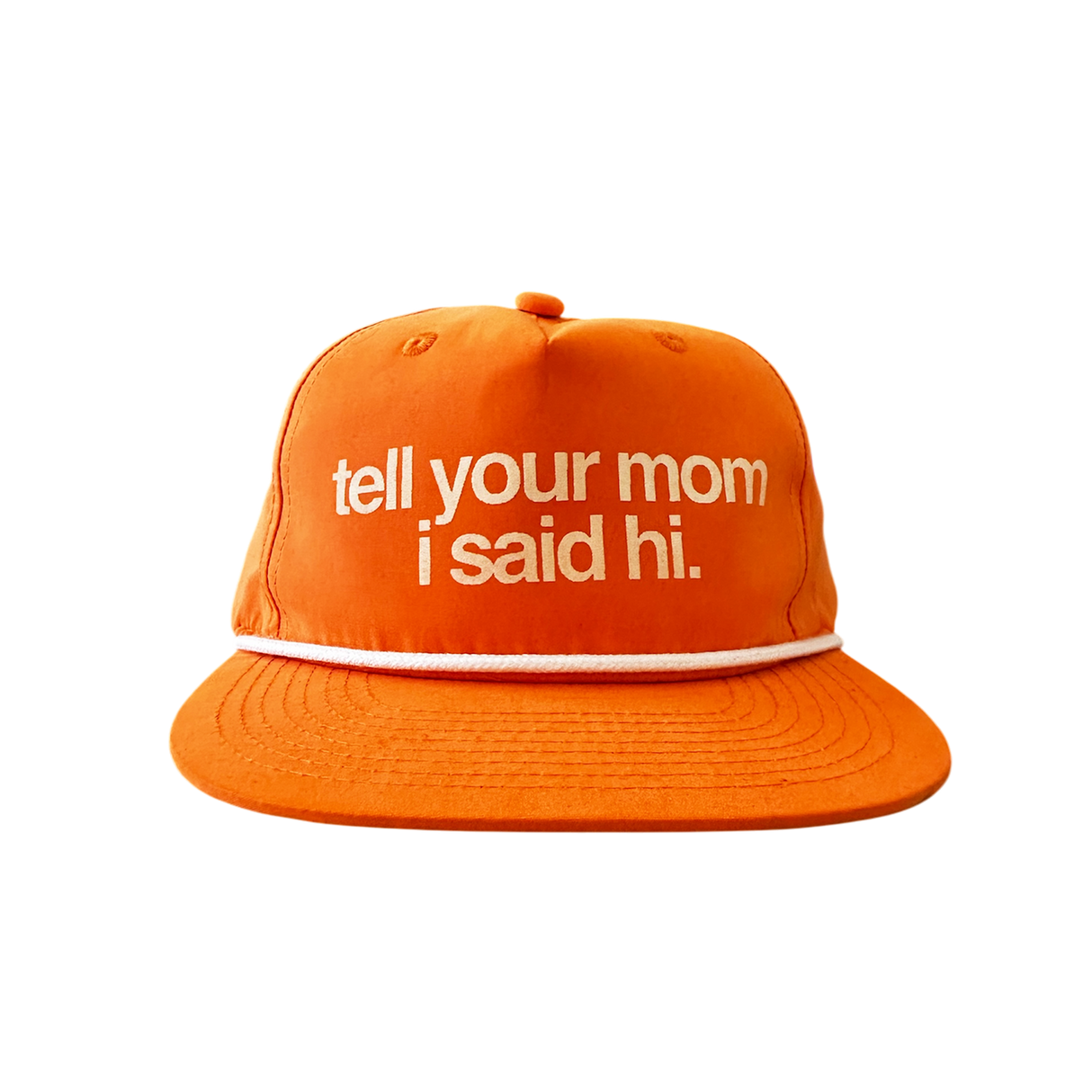 Lamebrain Just Being Friendly - Orange Snapback Hat