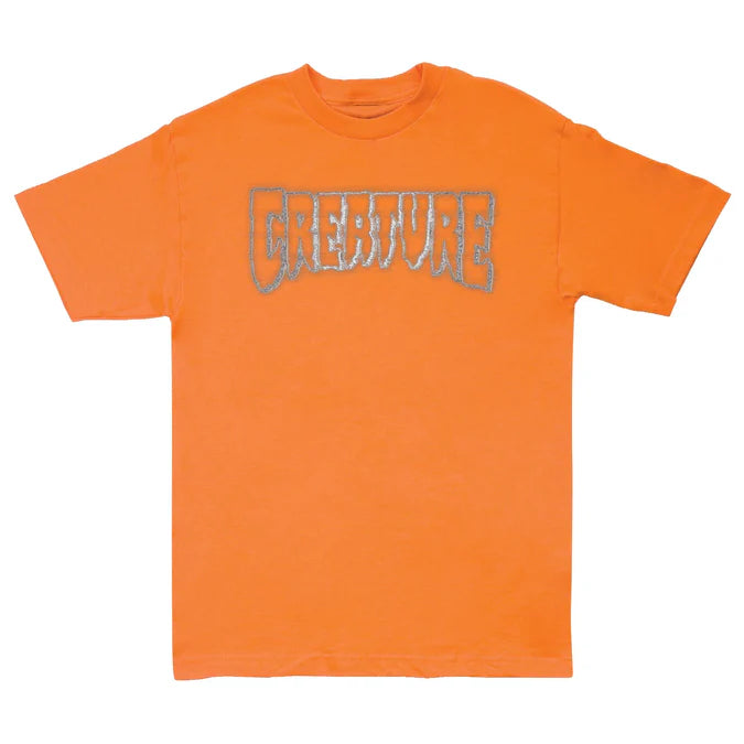 Creature Bonehead Glitch Orange Heavyweight S/s Shirt