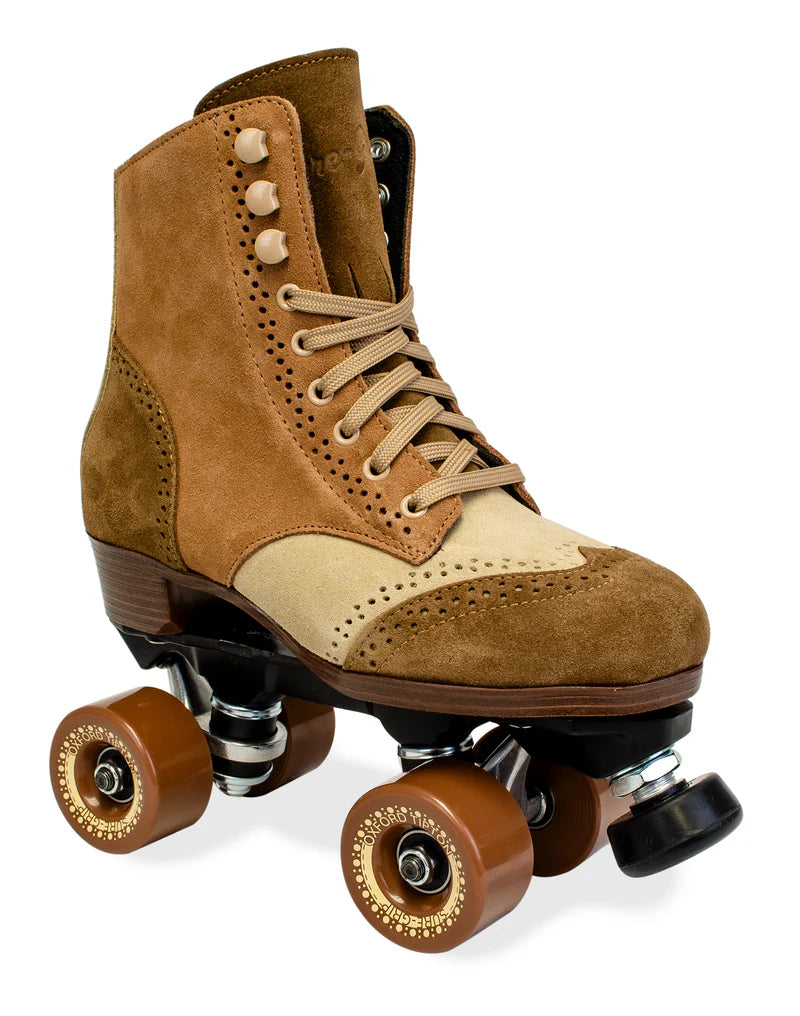 Sure-Grip Oxford Tipton Blazer Brown Indoor Roller Skates