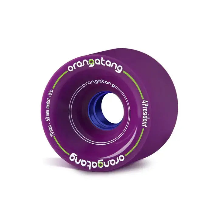 Orangatang 4President Purple 70mm 83a Longboard Wheels
