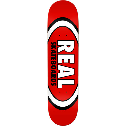 Real Team Classic Oval Red 8.38" Slick Skateboard Deck