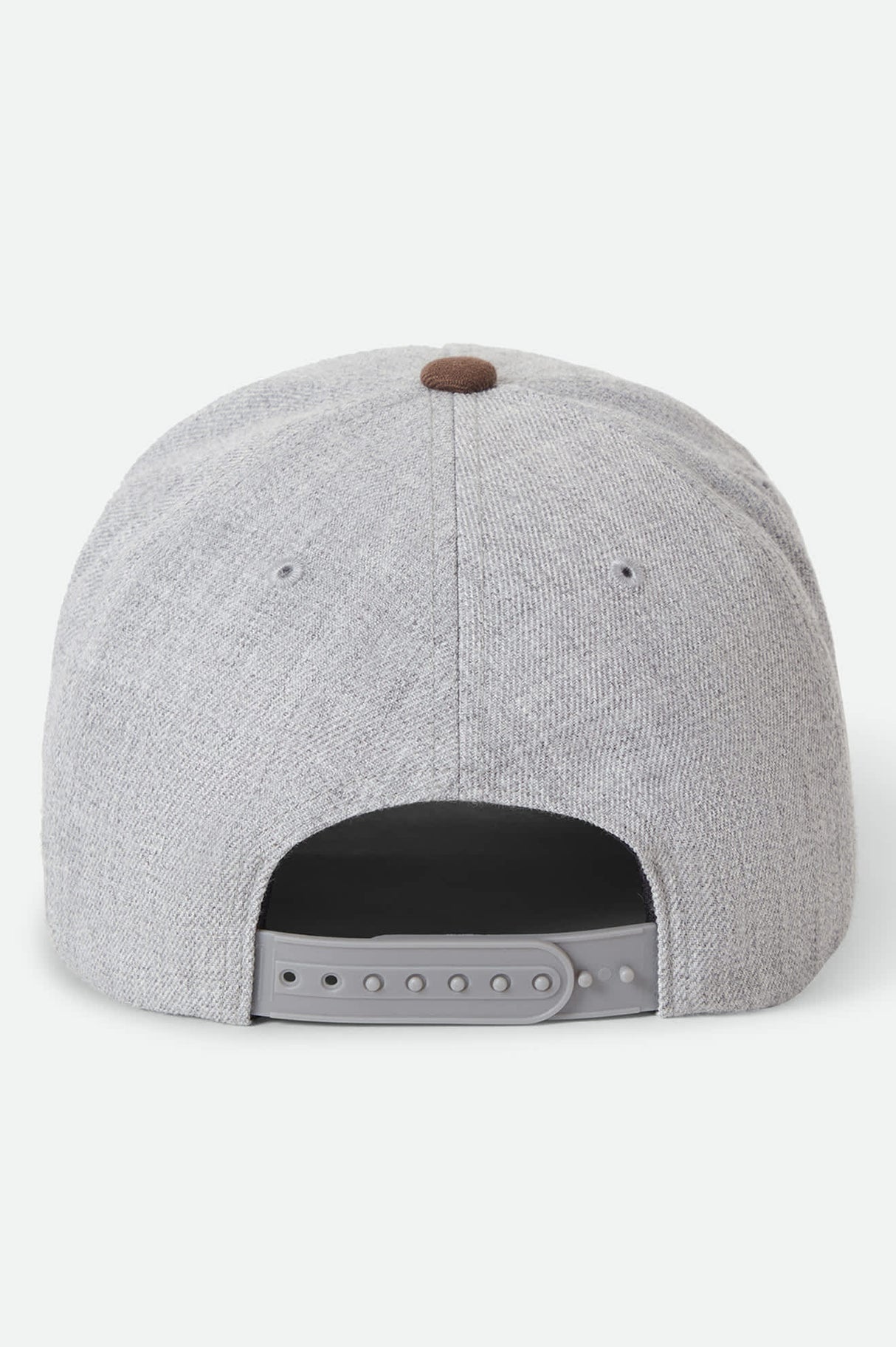 Brixton Crest Heather Grey/Pinecone Brown C MP Snapback Hat