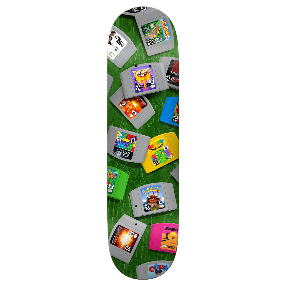 Real Hermann Stene 64 Bit 8.25" True Fit Assorted Stain Skateboard Deck
