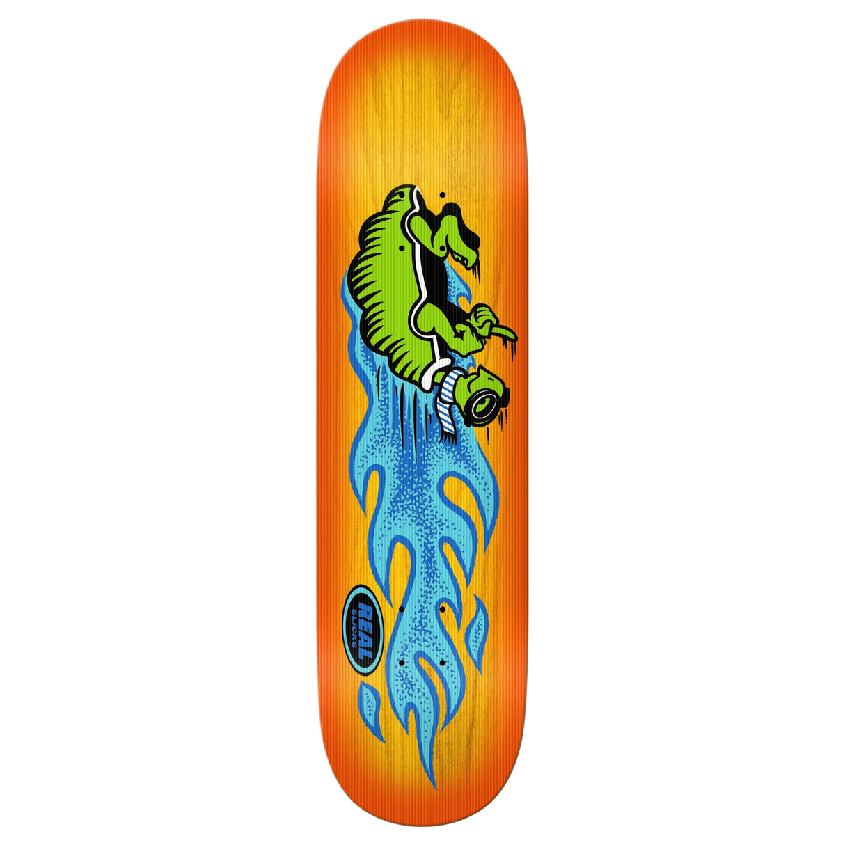 Real Slicks Yellow 8.25" Skateboard Deck