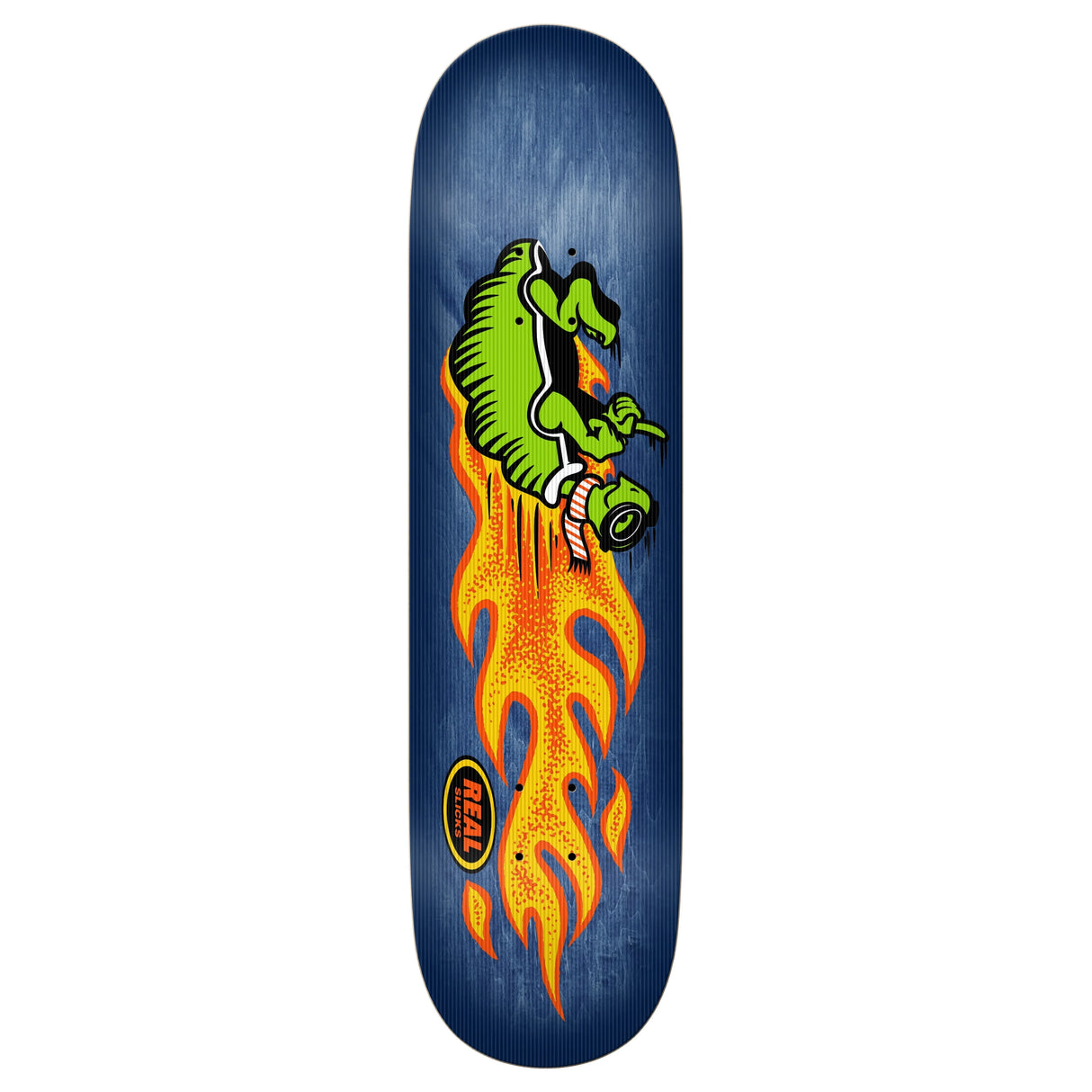 Real Slicks Blue 8.5" Skateboard Deck