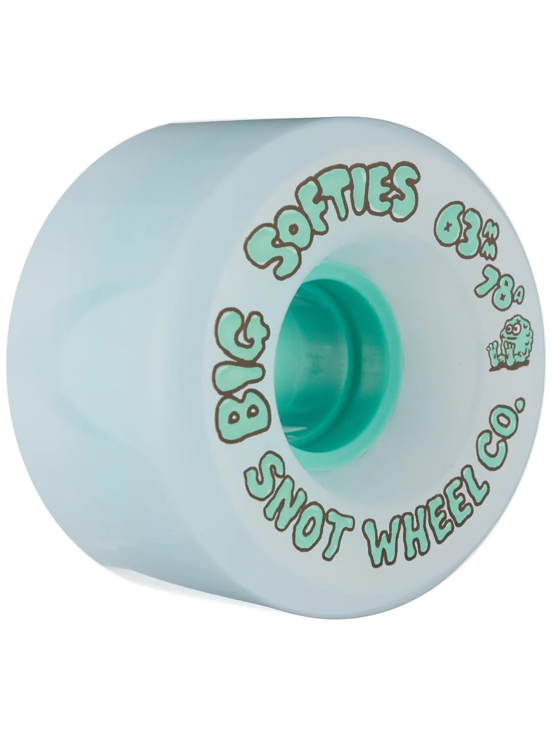 Snot Big Softies Teal Core 63mm 78a Cruiser Wheels