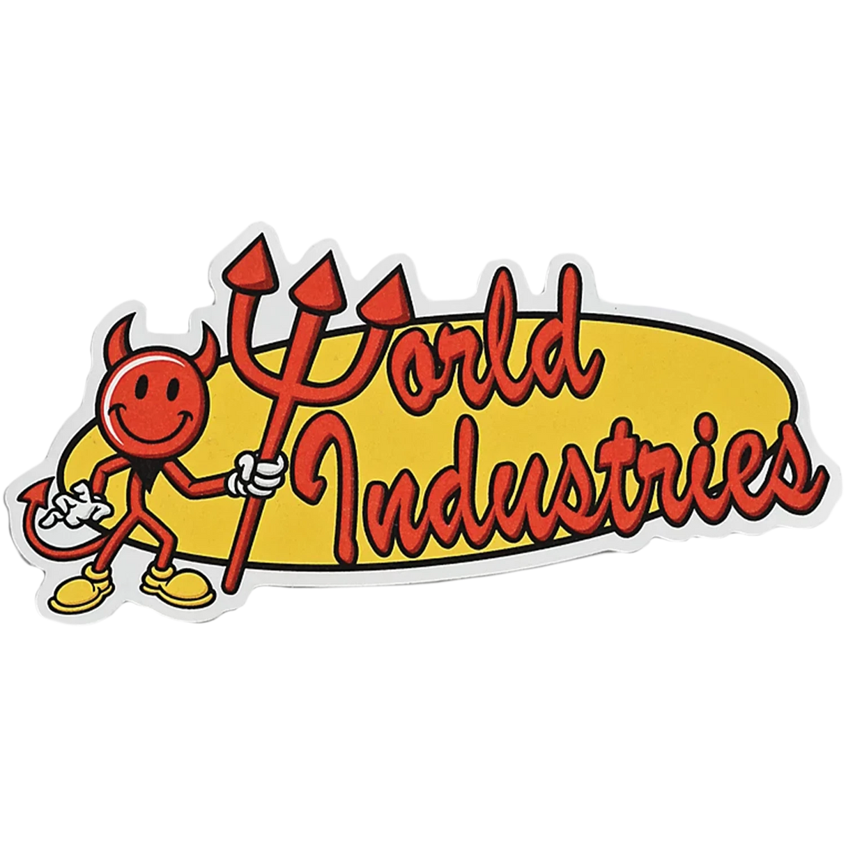 World Industries Oval Logo Die Cut Sticker