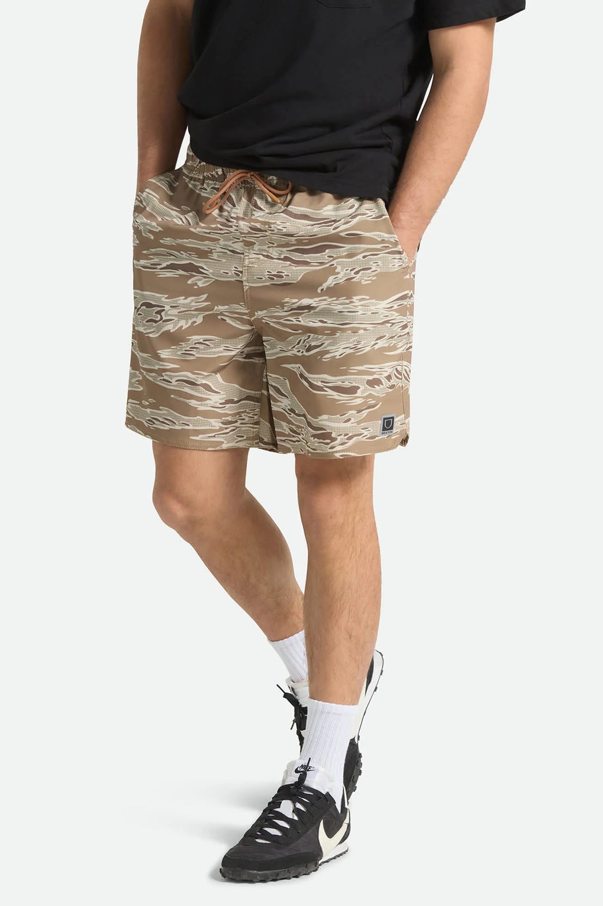 Brixton Journey Desert Tiger Camo Active Shorts