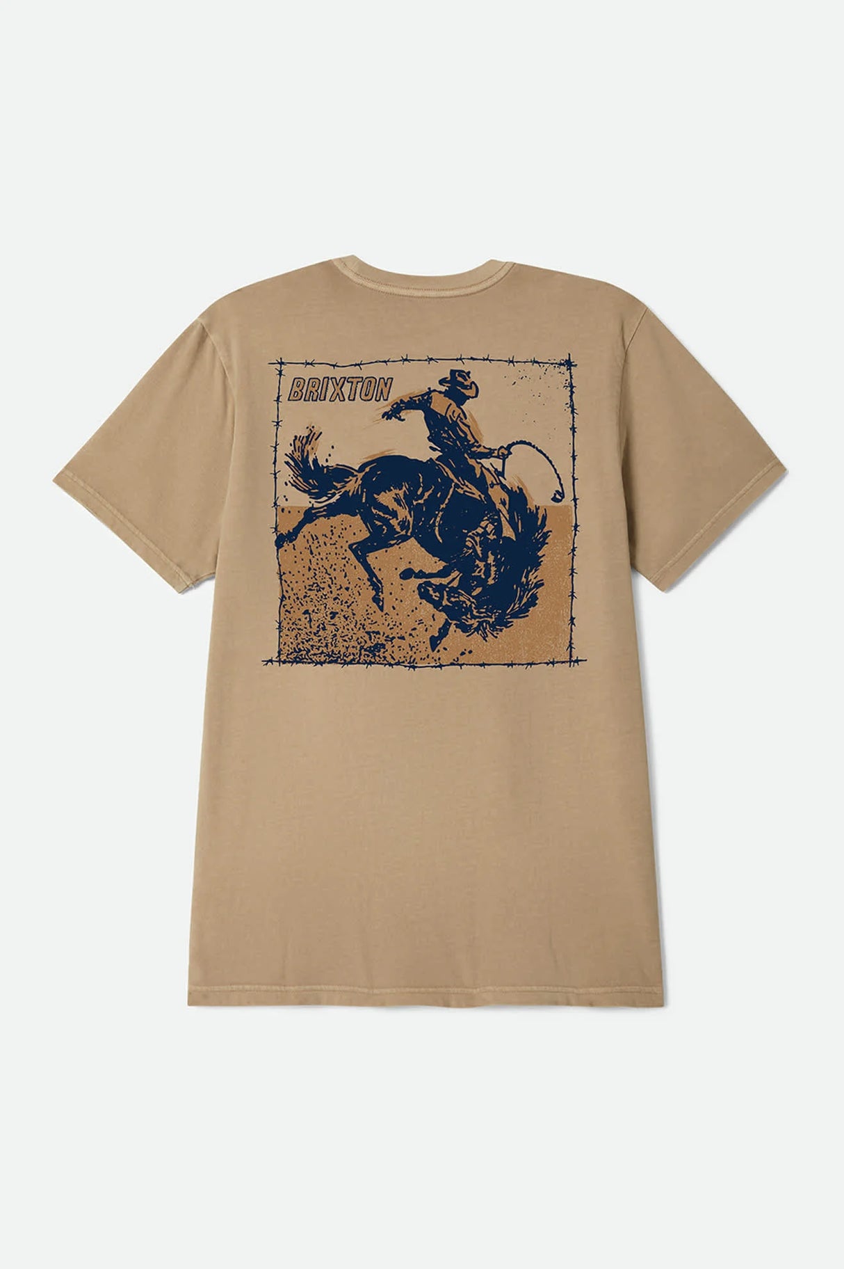 Brixton Madden Timeless Taupe Worn Wash S/s Standard Tee Shirt