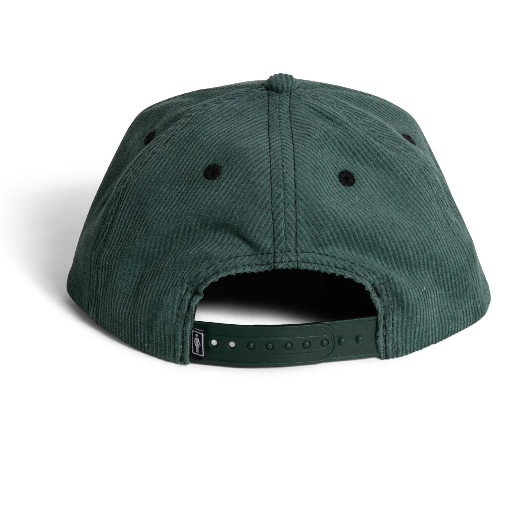 Girl Serif Black Cord 5-Panel Hat