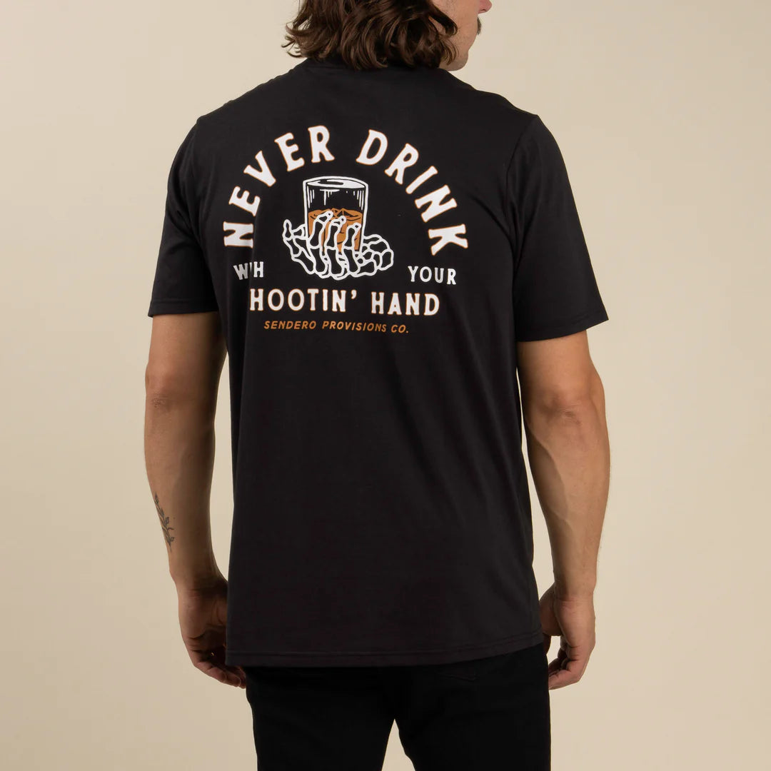 Sendero Shootin' Hand Black S/s Shirt